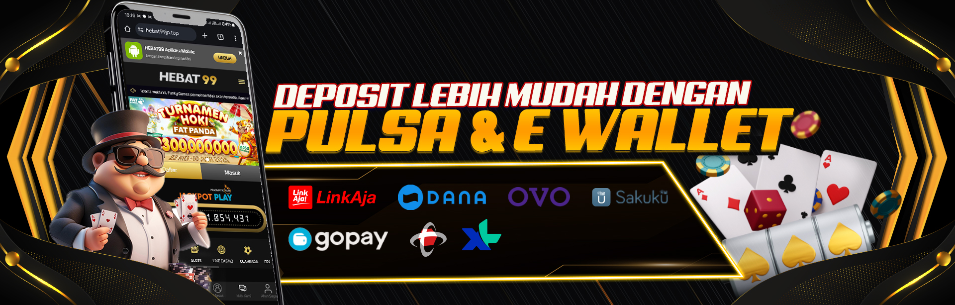 DEPOSIT VIA E - WALLET & PULSA